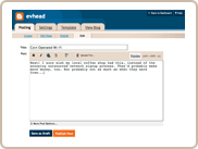 The  Blogger  publishing interface